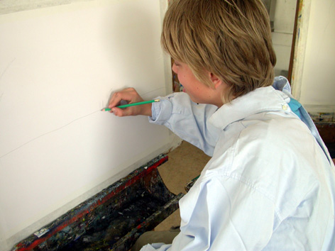 Arnold Schalks, 2008, de schilponist, der Malponist, the Paintposer, workshop schilderen, SKVR-talentenklas, Vrije Academie voor Beeldende Kunst, Rotterdam